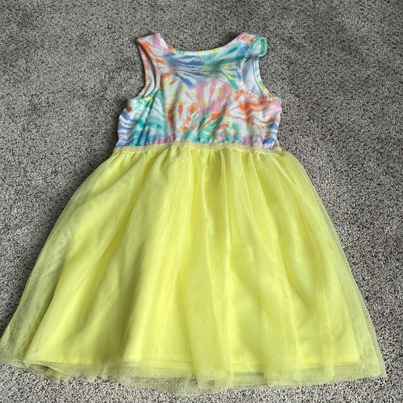 Girls Tye Dye Tulle Dress - 5T - Picture 7 of 7